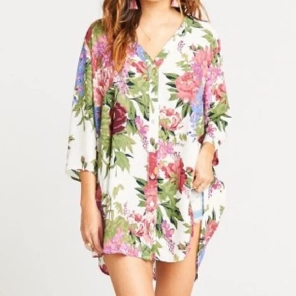 SHOW ME YOUR MUMU Downtown Tunic Floral Button - Picture 3 of 11